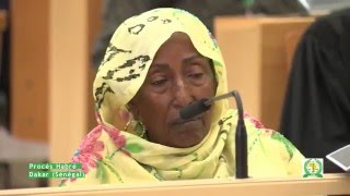 Procès Hissein Habré  Témoin  Hadje Merami Ali 22102015 Jour 2Part 1 [upl. by Yzzik]