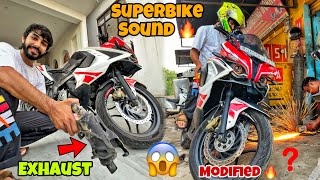 Apne rs200 ma Superbike ki Aawaz 😍  Best ever exhaust modification 🔥 [upl. by Ylyl954]