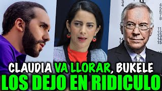 CLAUDIA VA LLORAR BUKELE LA ACABA DE DEJAR EN RIDICULO [upl. by Andert]