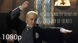 ALL Draco Malfoy scenes in Chamber of secrets 1080p [upl. by Odille]