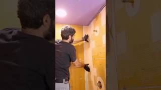 How to Waterproof Shower Wall Corners  shorts homerepairtutor [upl. by Ellingston]