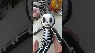 Crocheting a SKELETON Doll Spooky Halloween Crochet Tutorial [upl. by Andersen]