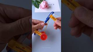 How to make car with pen and clothclip  How to make Car with Rubber easy car making ideas for kids [upl. by Burtis]