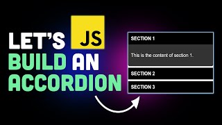 How to easily build an accordion using JavaScript Html amp CSS [upl. by Nonregla]