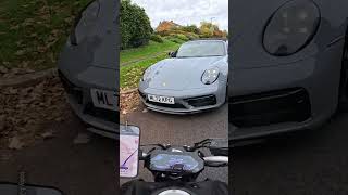 Motorbike Smashes Into Porsche 😱 [upl. by Frants735]