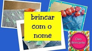 brincadeiras com o nome da criança infantil 2Cleo Brincante [upl. by Ayerdna]