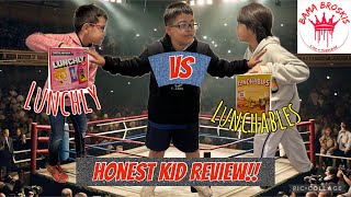 LUNCHLY VS LUNCHABLES  HONEST KIDS REVIEW [upl. by Hambley]