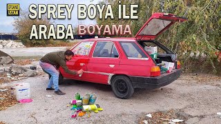 SPREY BOYAYLA KOMPLE ARABA BOYAMA  NASIL BOYA YAPILIR [upl. by Gilbart]