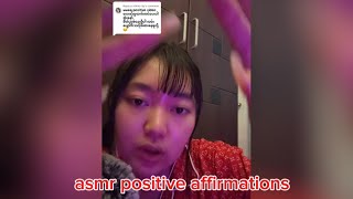 Asmr positive affirmations စိတ်ညစ်၊စိတ်အားငယ်၊စိတ်ဓာတ်​ကျနေသူများကြည့်ရန် [upl. by Ennovihs]