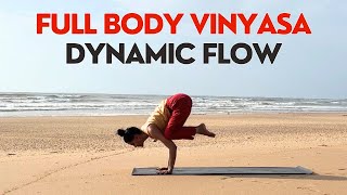 30 minute Full Body Vinyasa Flow Yoga  Beginner to Intermediate Vinyasa Flow [upl. by Cullan]