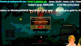 Diablo 3 Athene gives password to 10000 fans PRICELESS FACE [upl. by Ranite891]