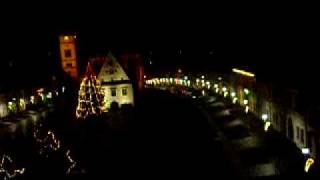 Centre of Bardejov Slovakia by Night before Christmas [upl. by Rehpoitsirhc]