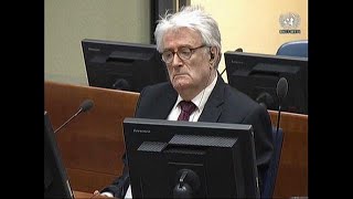 Radovan Karadzic asks UN Judges to overturn genocide conviction [upl. by Llatsyrk]