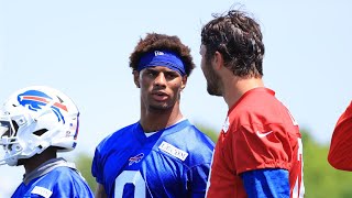 Bills OTAs Josh meets his new Receivers  May 25 2024 [upl. by Rebhun356]