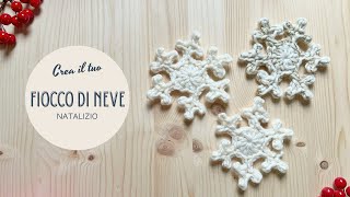 Fiocco di Neve all’uncinetto per le tue decorazioni ti insegno come farlo [upl. by Inesita]