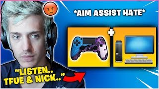 Ninja FINALLY Responded To All Hate He Has Been Getting About Removing AIM ASSIST [upl. by Annej]