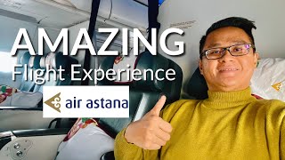 AIR ASTANA BUSINESS CLASS  A321  Astana  Almaty 🇰🇿  Five Stars Service ✨ [upl. by Rotow]