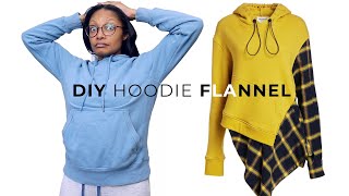 Can I DIY this 690 Monse Hoodie Flannel  Easy Thrift Flip [upl. by Georas]