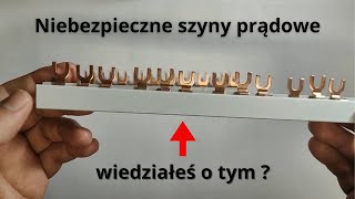 Niebezpieczne szyny prądowe do łączenia aparatury modułowej⚡Jak się zabezpieczyć przed porażeniem⚡ [upl. by Campy]