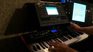 Ketron SD90 Novation Impulse MIDI control [upl. by Akinhoj]