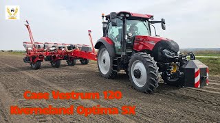 Case Vestrum 120 vs Kverneland Optima SX  Corn planting 2024 [upl. by Porush44]