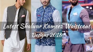 New Latest Mens Kurta Shalwar Waistcoat Designs 2018 [upl. by Adnerb]