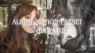 GIVEAWAY 600 SUBS  ALIGHT MOTION PRESET   shakes blurs effects etc [upl. by Retse]