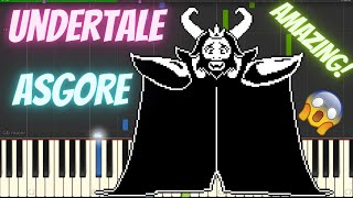 Undertale  Bergentrückung  ASGORE Piano Tutorial by PianoLand [upl. by Michi]