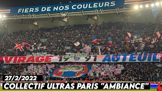 COLLECTIF ULTRAS PARIS quotAMBIANCEquot  Paris SaintGermain vs SaintEtienne 2722022 [upl. by Addie]