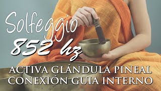 Solfeggio 852 hz Activa la glándula pineal Conexión con tu guía interno Cuencos tibetanos [upl. by Welles]