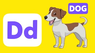 Words That Start with Letter D for Toddlers  English Words for Toddlers [upl. by Burrill522]