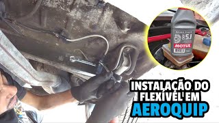 INSTALAÇÃO DO FLEXÍVEL DE FREIO EM AEROQUIP NO GOL TURBO [upl. by Marteena]