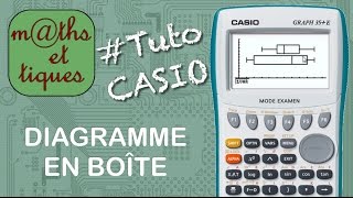 STAT  Afficher un diagramme en boite  Tutoriel CASIO [upl. by Nilam976]