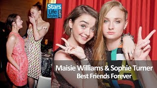 Maisie Williams And Sophie Turner  Best Friends Forever  BFF  Game Of Thrones Actresses [upl. by Yhtur]