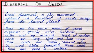 Definition of dispersal of seeds  What is dispersal of seeds [upl. by Butch794]