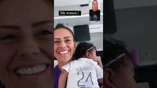 Ashlyn Harris and Ali Krieger and their daughter SloanE [upl. by Jefferson]