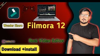 How to Download and install Wondershare Filmora 12 in Laptop Pc Best Video Editing Software for PC [upl. by Ahseim385]