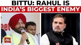 Union Mantri Bittus Controversial Remarks On Rahul Gandhi Spark Uproar  India Today [upl. by Baggett]