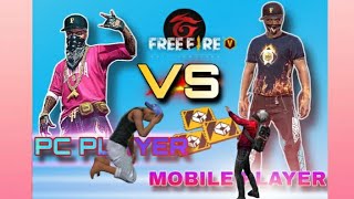 PC Player VS 4gb Ram mobile Player  1vs1 only desert eagle with red numbers  1vs1 mobileplayer [upl. by Sirovart78]