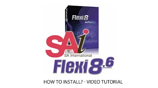 FlexiSIGN Pro 8 6 How To Install Tutorial [upl. by Jenilee363]