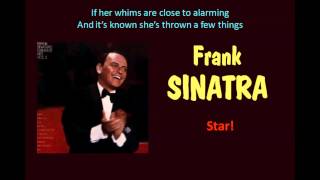 Star Frank Sinatra Lyrics [upl. by Ecnerwaled369]