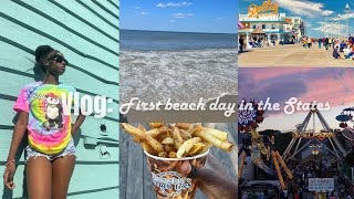 I VISITED A BEACH amp AMUSEMENT PARK IN THE US FOR THE FIRST TIME [upl. by Refanej669]