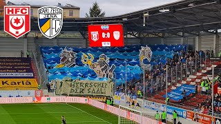 ZeissFans in Halle • Hallescher FC vs FC Carl Zeiss Jena 21  Saalederby 202425 [upl. by Ardelia]