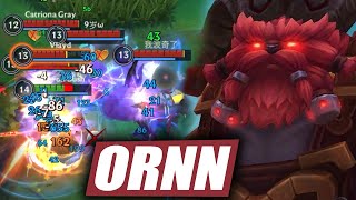 Wild Rift Ornn Baron Lane Gameplay in Season 15 Build amp Runes [upl. by Rolfston]