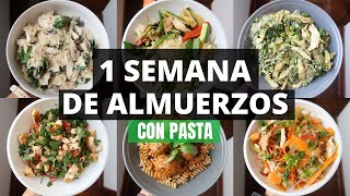 UNA SEMANA DE ALMUERZOS SALUDABLES CON PASTA  Michela Perleche [upl. by Kelbee]