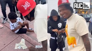 Moneybagg Yo Breaks Finesse2Tymes Sons Pockets After Street Dice Game Goes LEFT [upl. by Mumford]