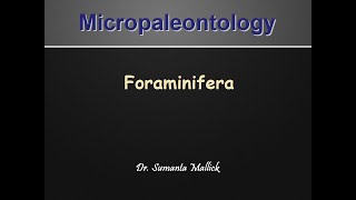 Micropalaeontology  Foraminifera [upl. by Schacker]