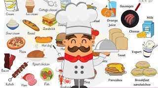 Learn 100 Common Foods in English in 15 Minutes  Food Vocabulary [upl. by Aerbma]