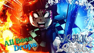 All Boss Drops in Weak Legacy 2 ROBLOX [upl. by Luis]