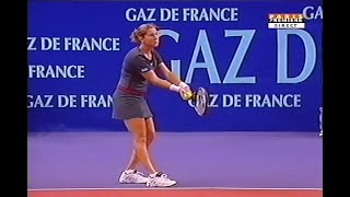 Monica Seles vs Jelena Dokic Paris Indoors 2002 SF [upl. by Nwahsed]